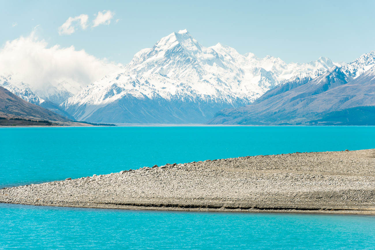 Lake Pukaki with Mount Cook