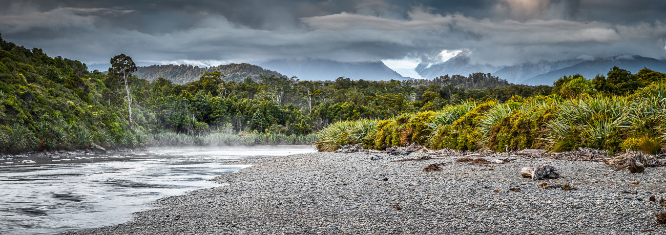 Gillespies Lagoon With Fox Glacier