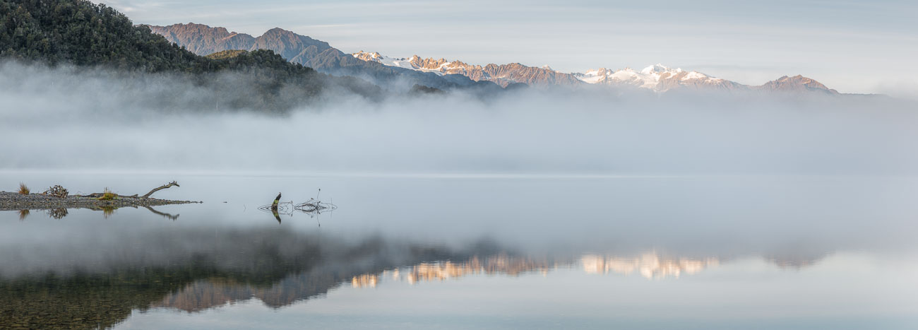Autumn Mist at Lake Mapourika