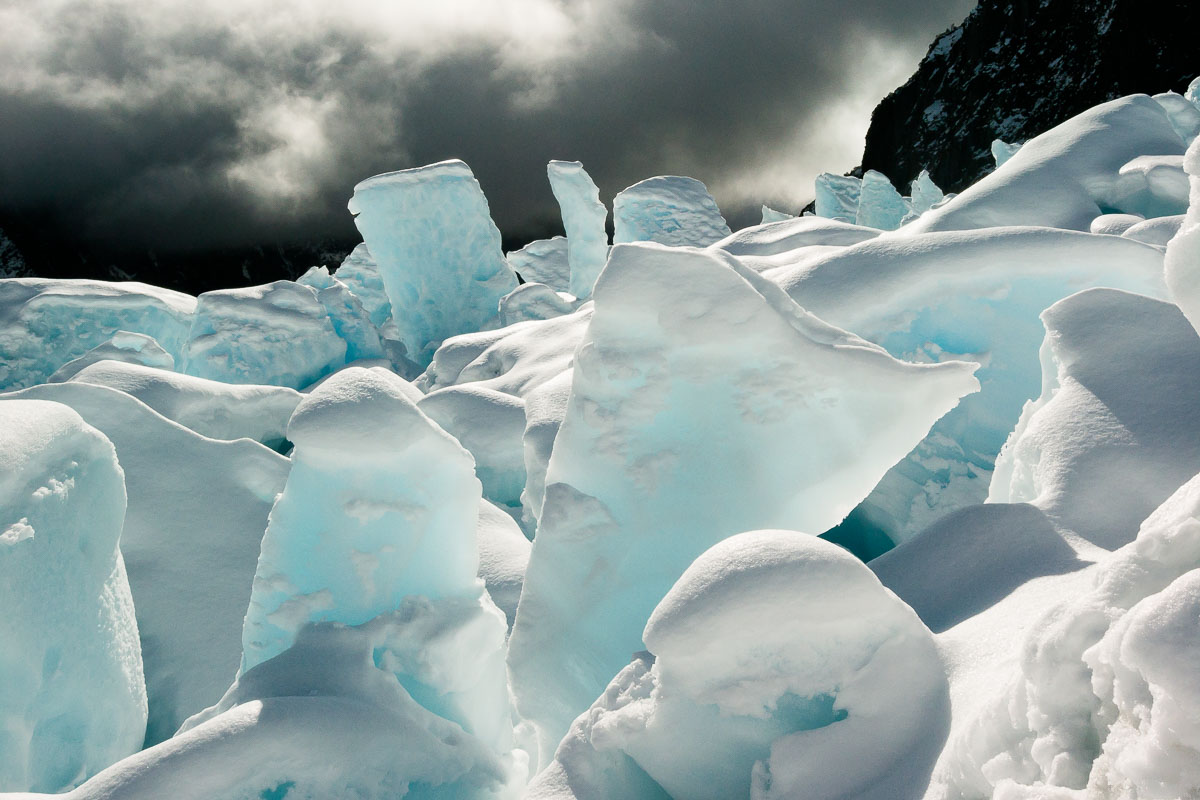 Ice Blocks on Franz Josef Glacier
