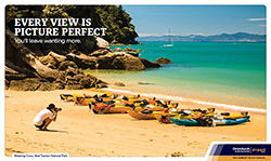 Displays at Christchurch Airport