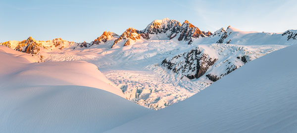 Last light in The Southern Alps
