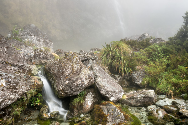 Earland Falls in Fog