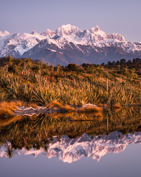 Mount Tasman at Dusk